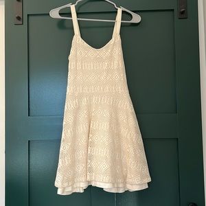 Aqua lace dress